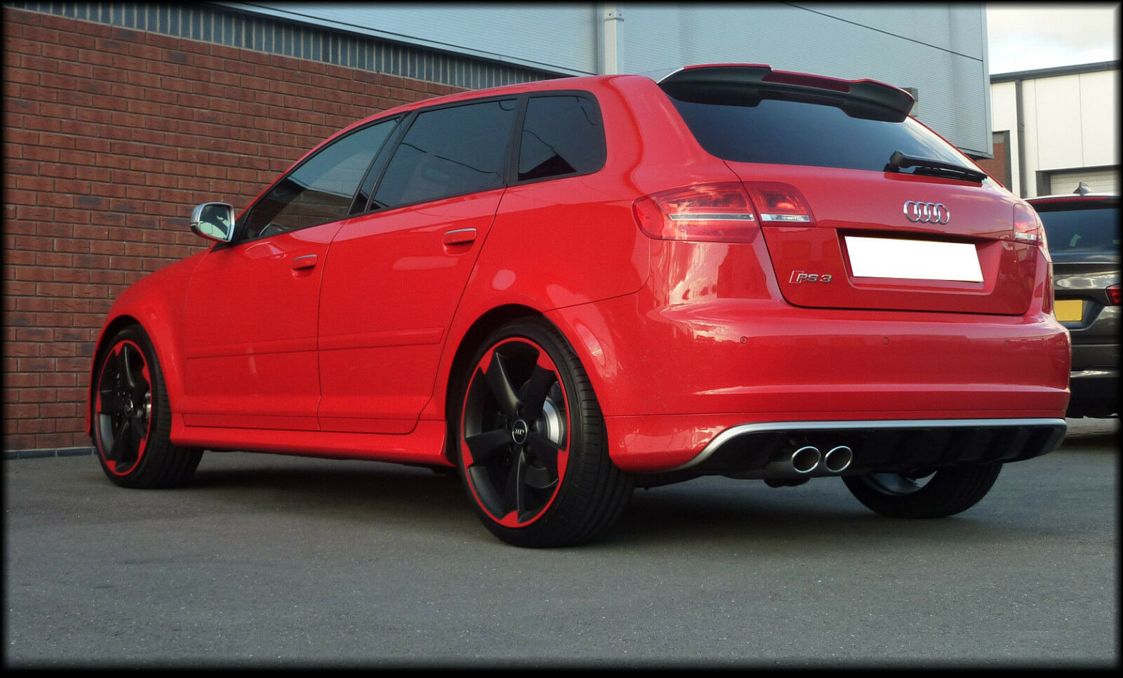 AUDI A3 8P 5D RS3 REAR ROOF WING