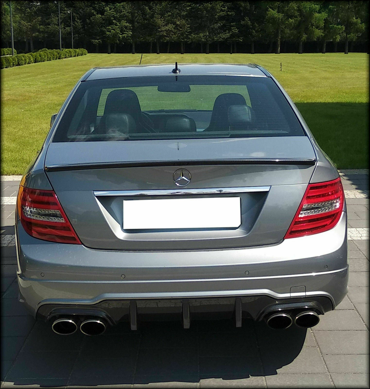 MERCEDES C63 AMG W 204 C-Class rear diffuser