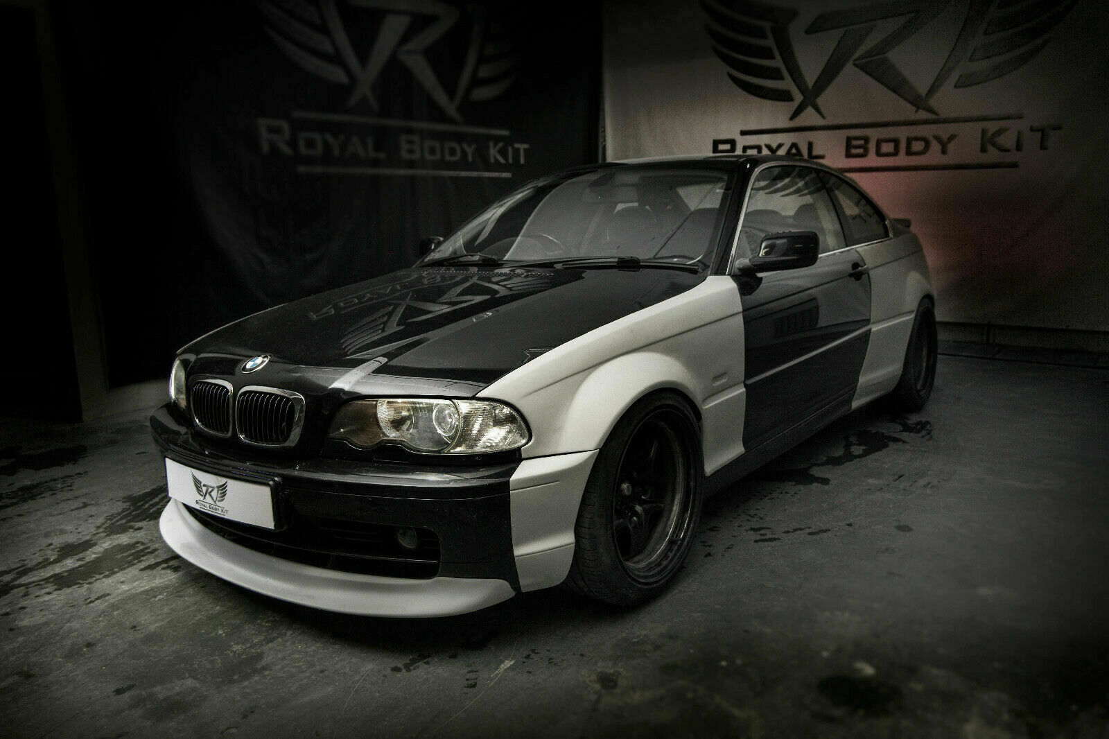 BMW 3 E46 Coupe + front lip Custom fender