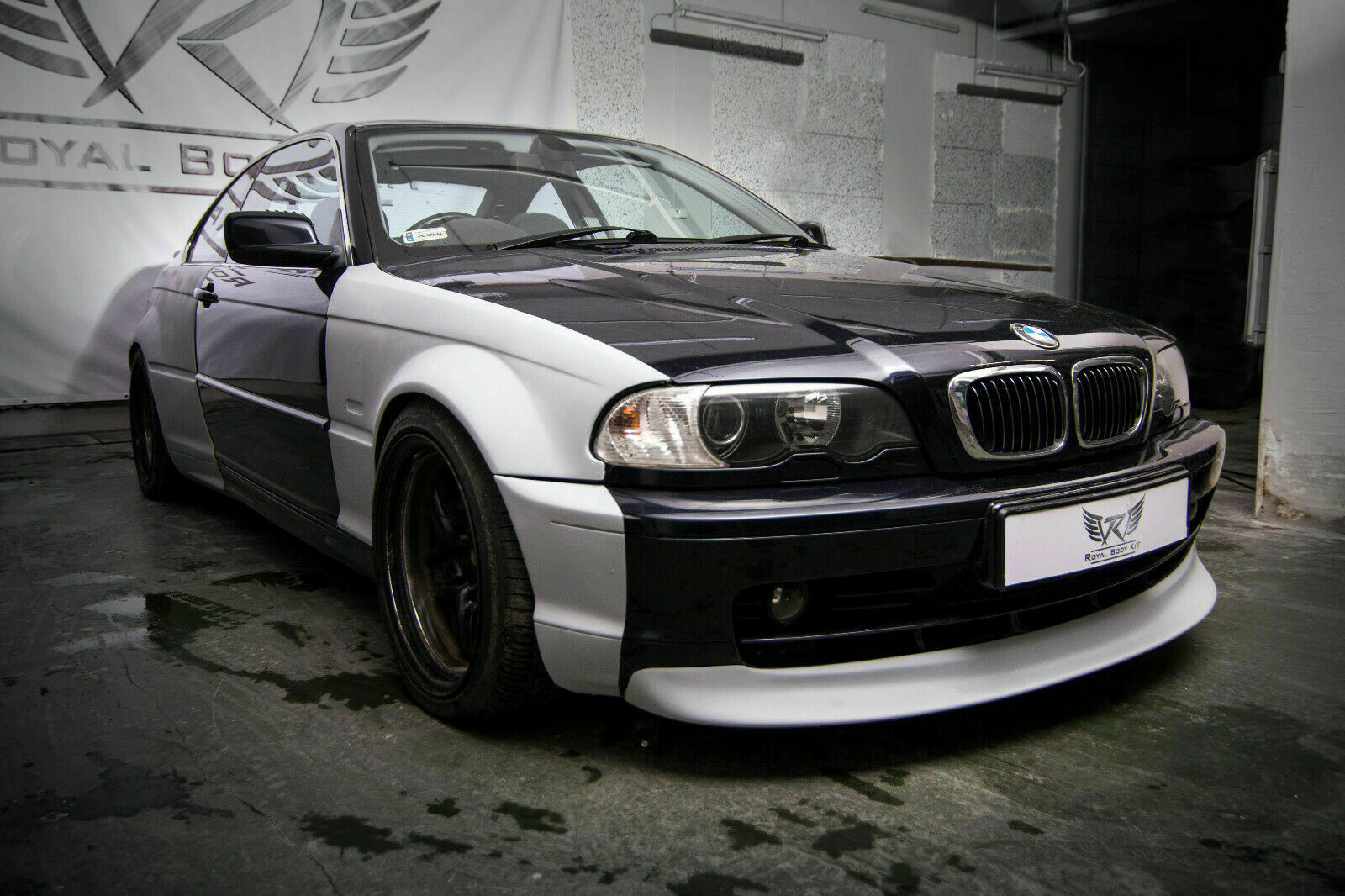 BMW 3 E46 Coupe + front lip Custom fender
