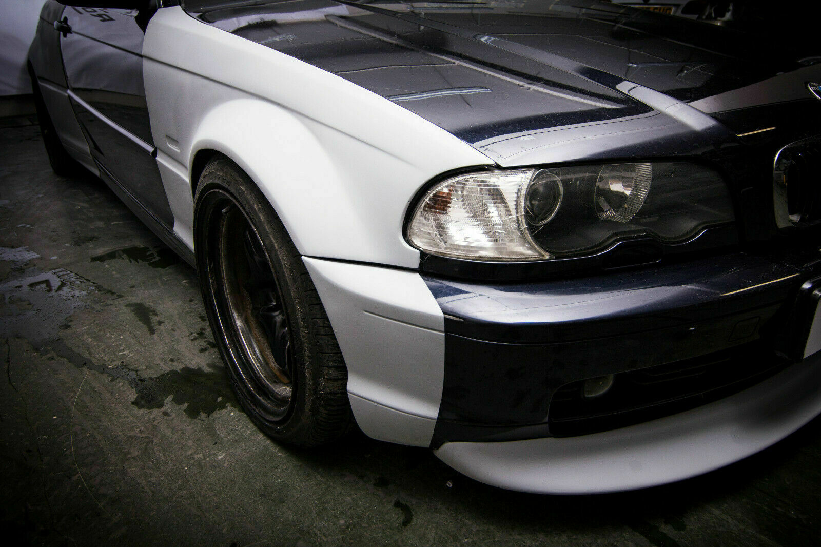 BMW 3 E46 Coupe + front lip Custom fender