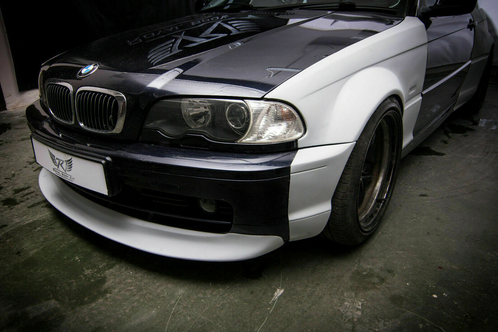 BMW 3 E46 Coupe + front lip Custom fender set