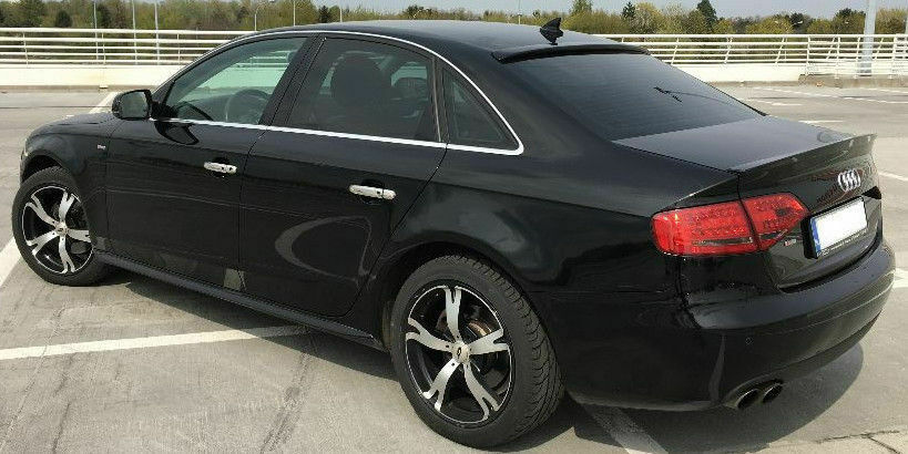Audi A4 B8 S4 S-Line boot spoiler