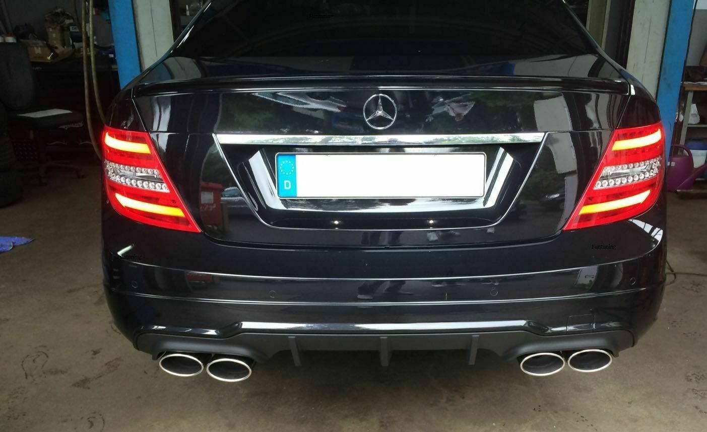 MERCEDES C63 AMG W 204 C-Class rear diffuser